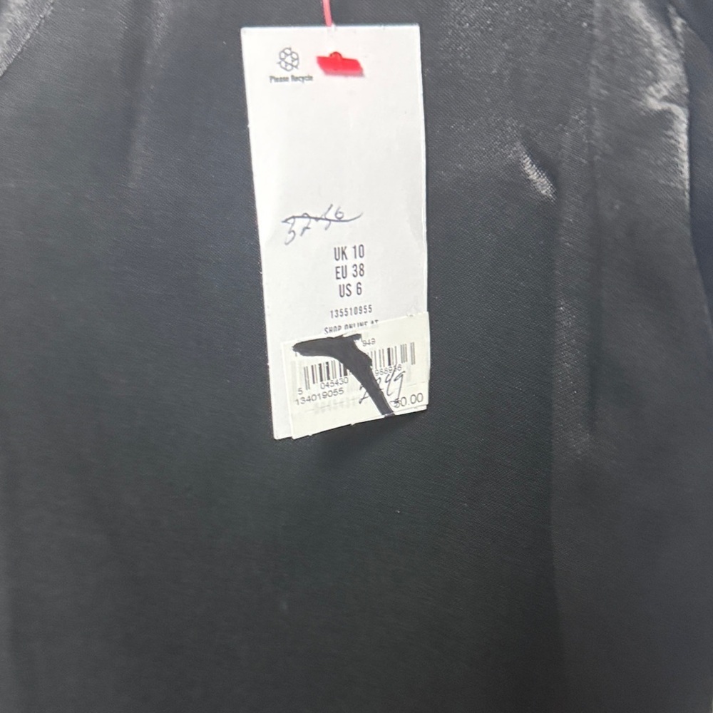 Topshop Black Frayed Edge Blouse - Picture 3 of 10